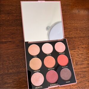 Profusion Mixed Metal Eyeshadow Palette with Mirror - 9 Pink & Brown Shades